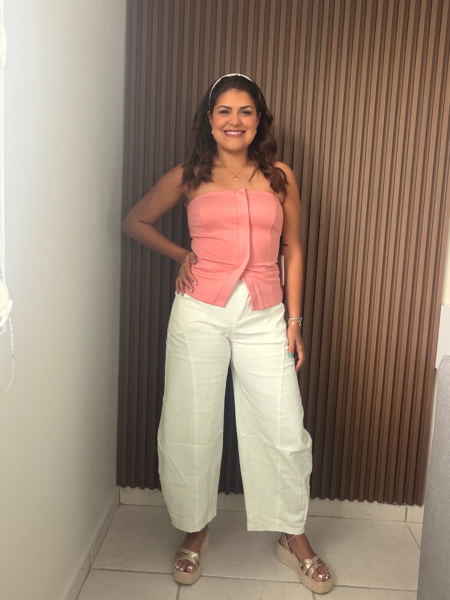 ✨Barril white pants (tiene estrech)✨