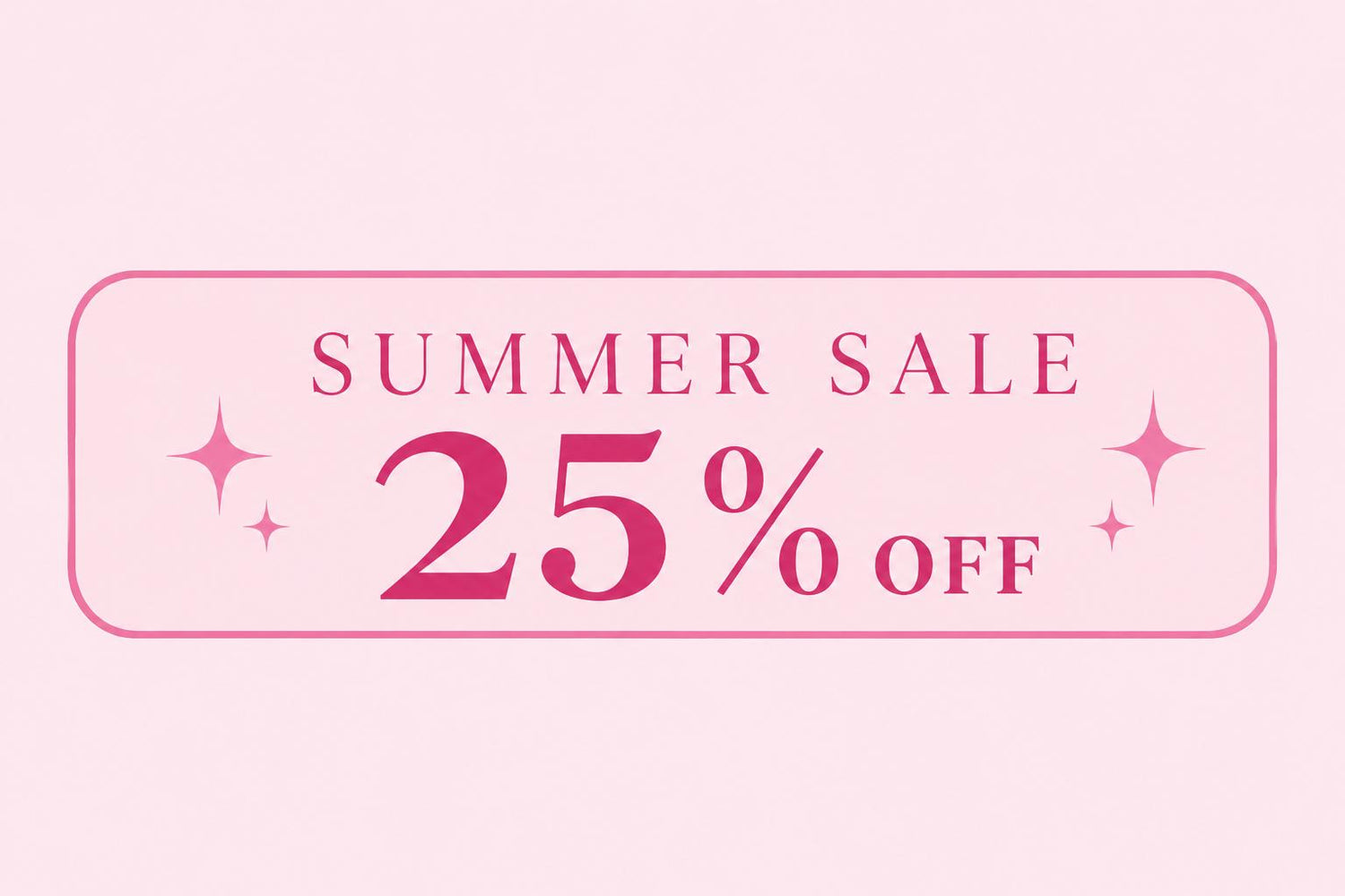 Summer sale 25%
