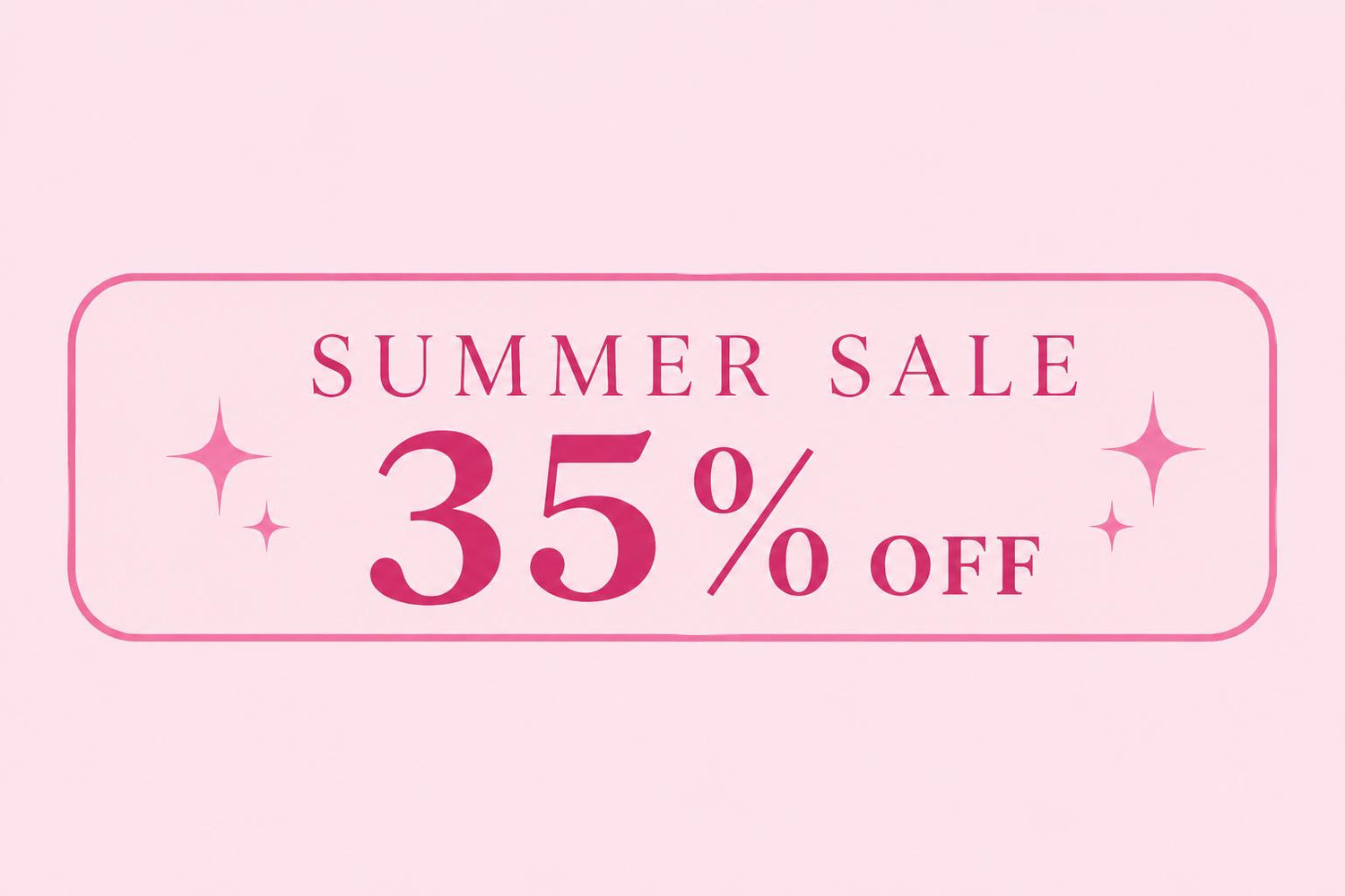 Summer sales 35%