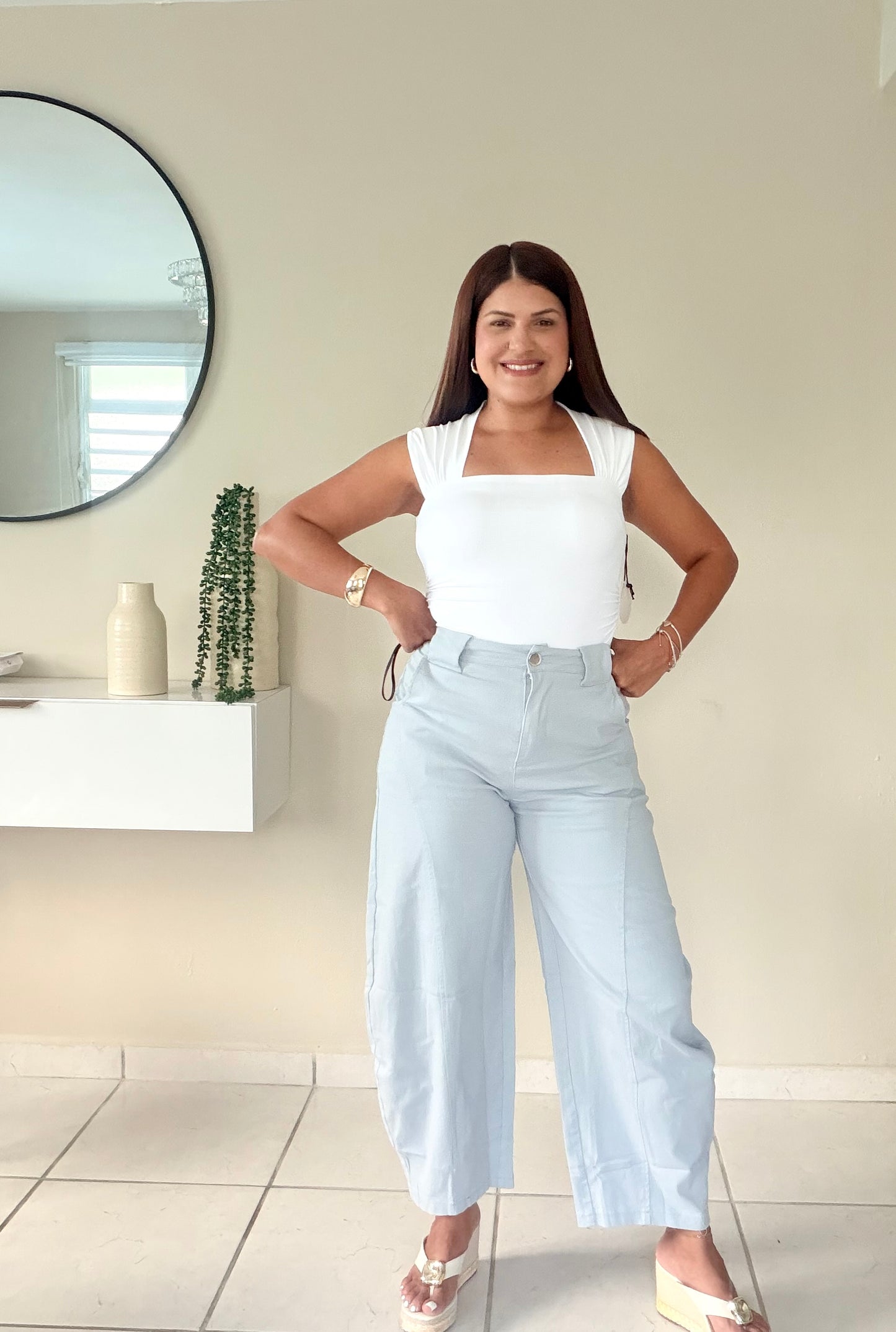 Sky Barrel Pants