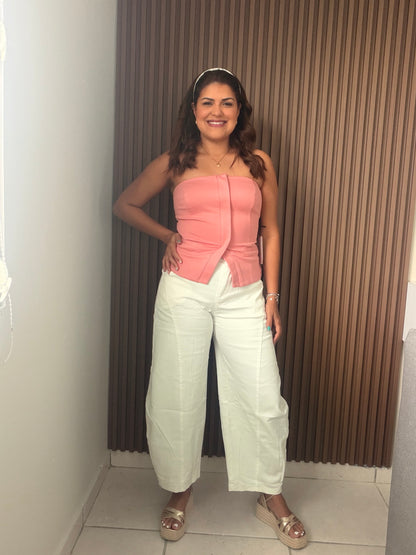 ✨Barril white pants (tiene estrech)✨