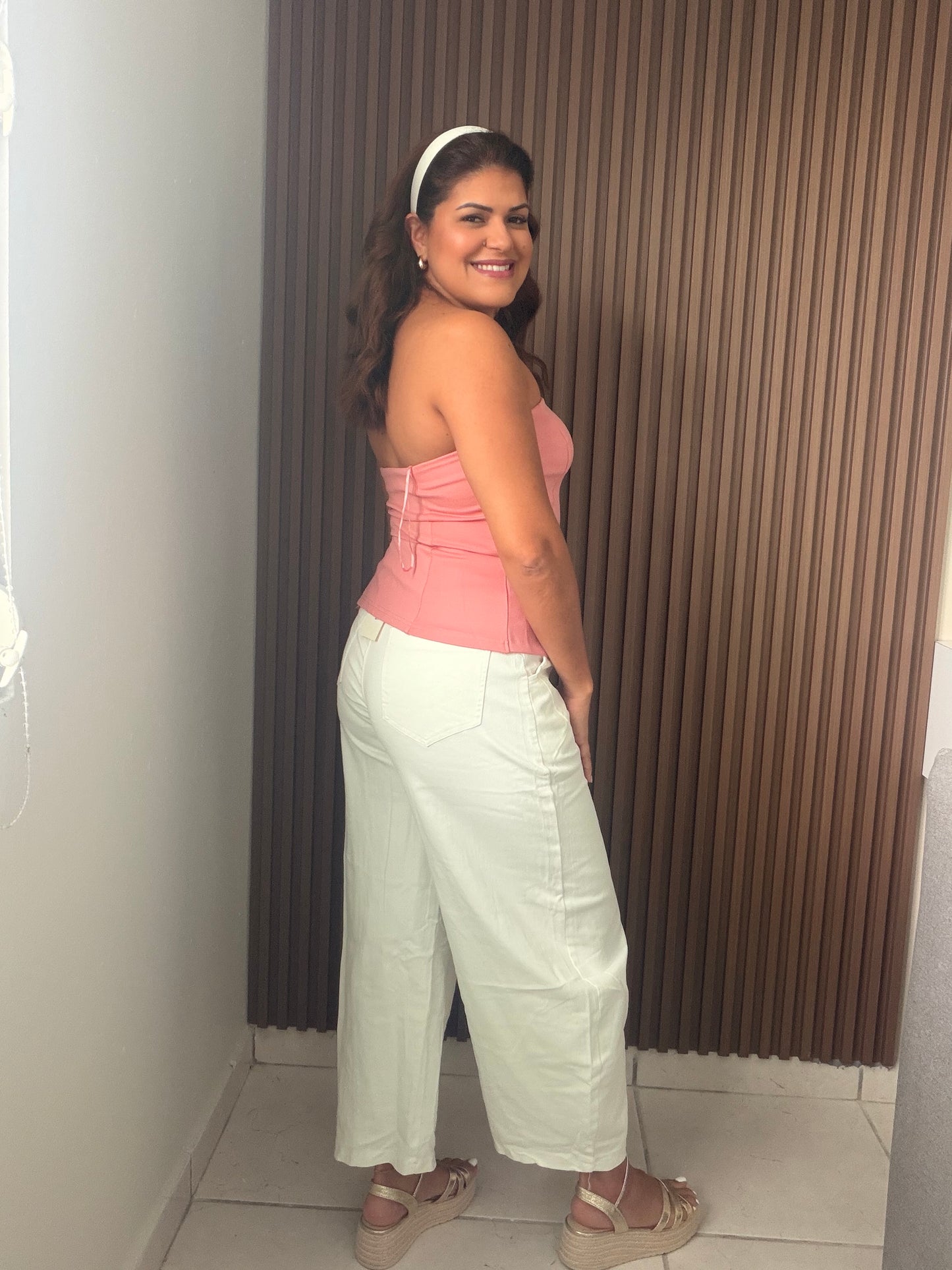 ✨Barril white pants (tiene estrech)✨