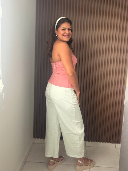 ✨Barril white pants (tiene estrech)✨
