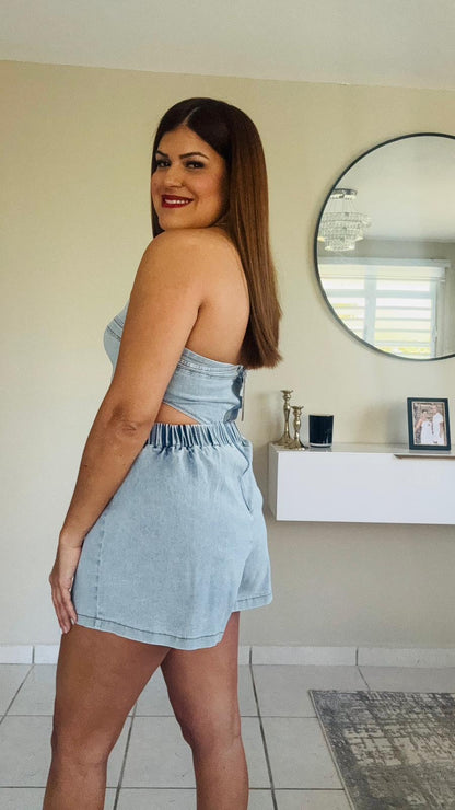 Romper Blue