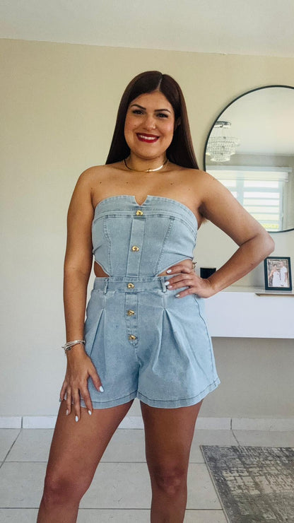 Romper Blue
