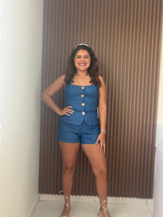 ✨Denim vest set ✨