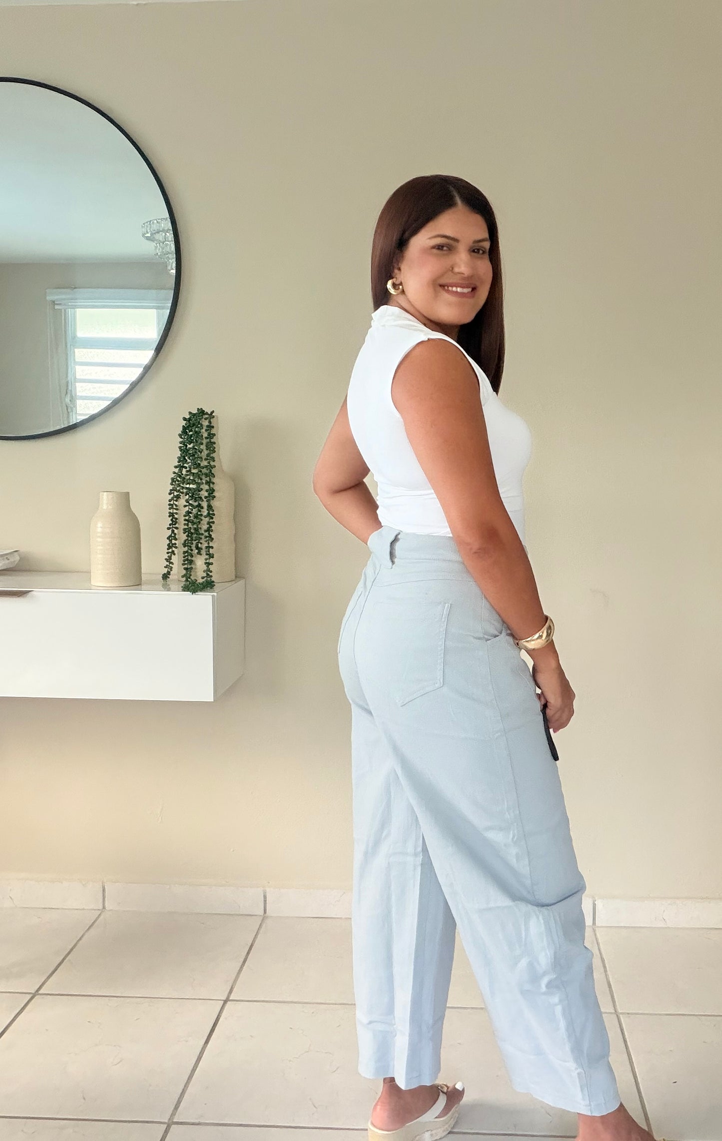 Sky Barrel Pants