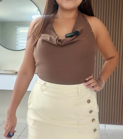 Chocolate Halter Top